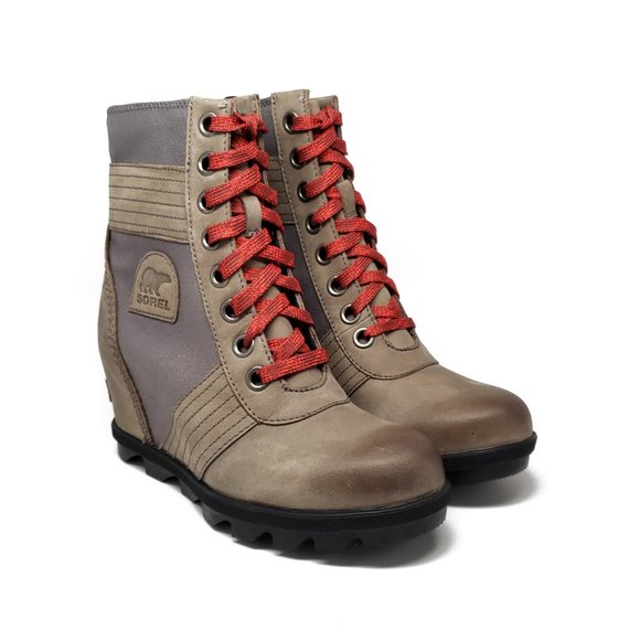 Sorel Lexie Wedge Boots in Quarry Grey Women's Size 6 - Picture 6 of 9